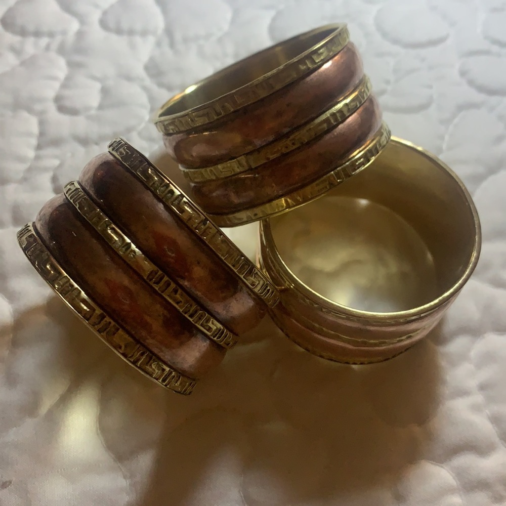💥AROS PARA SERVILLETAS /BRONZE Y GOLD/ANTIGUOS/son 3/SALE$150💥#VA28